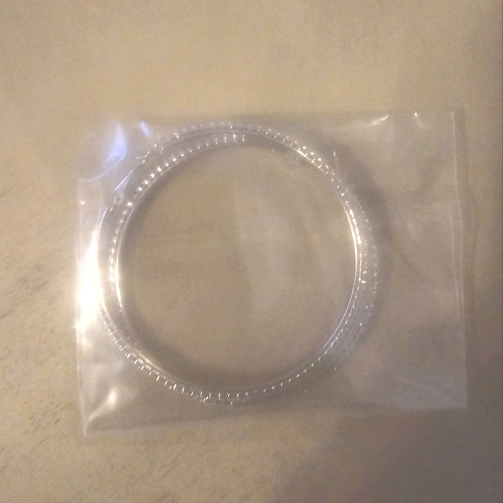 Rhinestone Silver Hoop Earrings